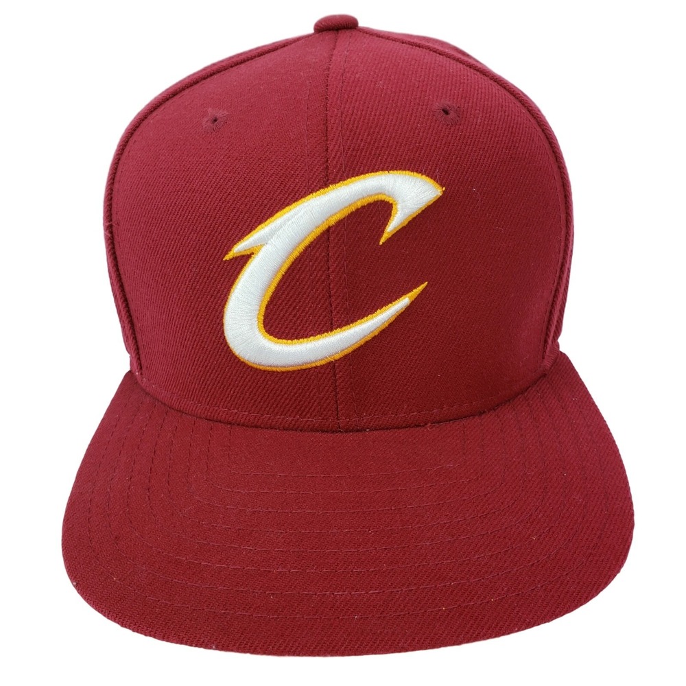 Adidas Cleveland Cavaliers Hat Red NBA On-Court Snapback Cap Basketball OSFA